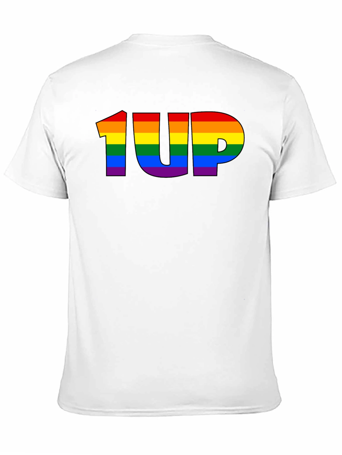 Rainbow 1UP Graphic Black T-Shirt
