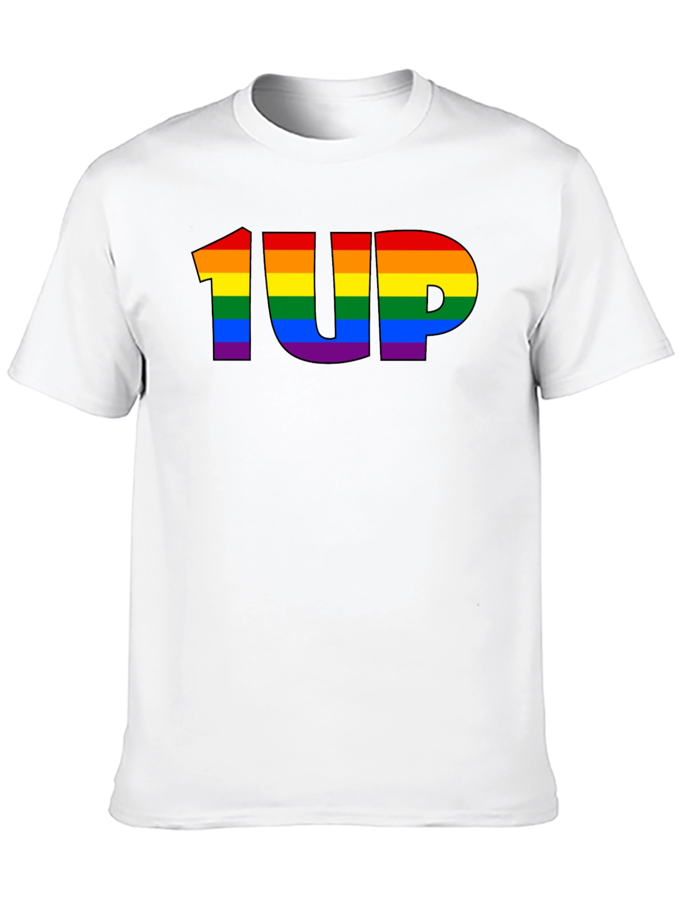 Rainbow 1UP Graphic Black T-Shirt
