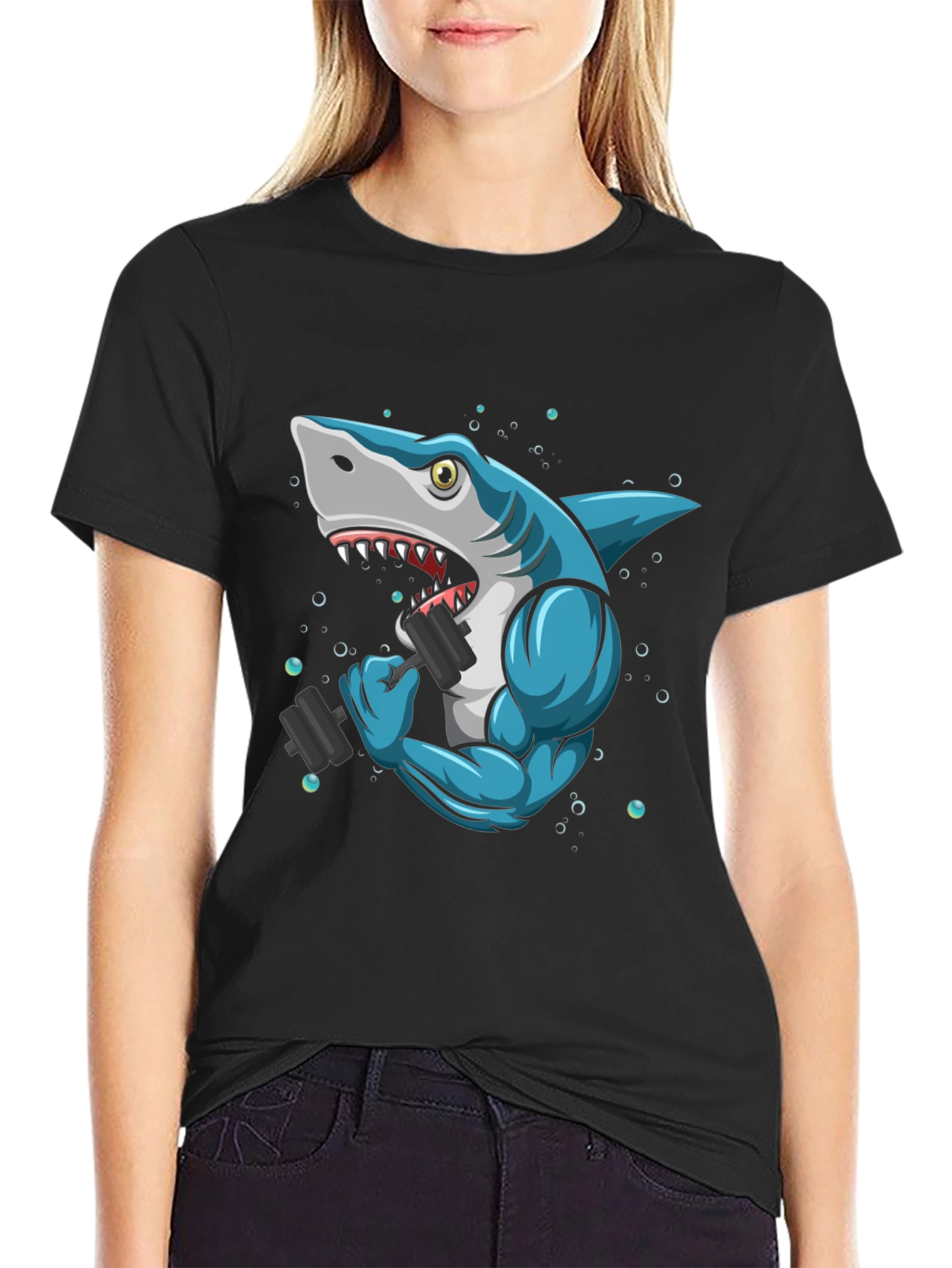 Shark Gym T-Shirt - Funny Workout Tee