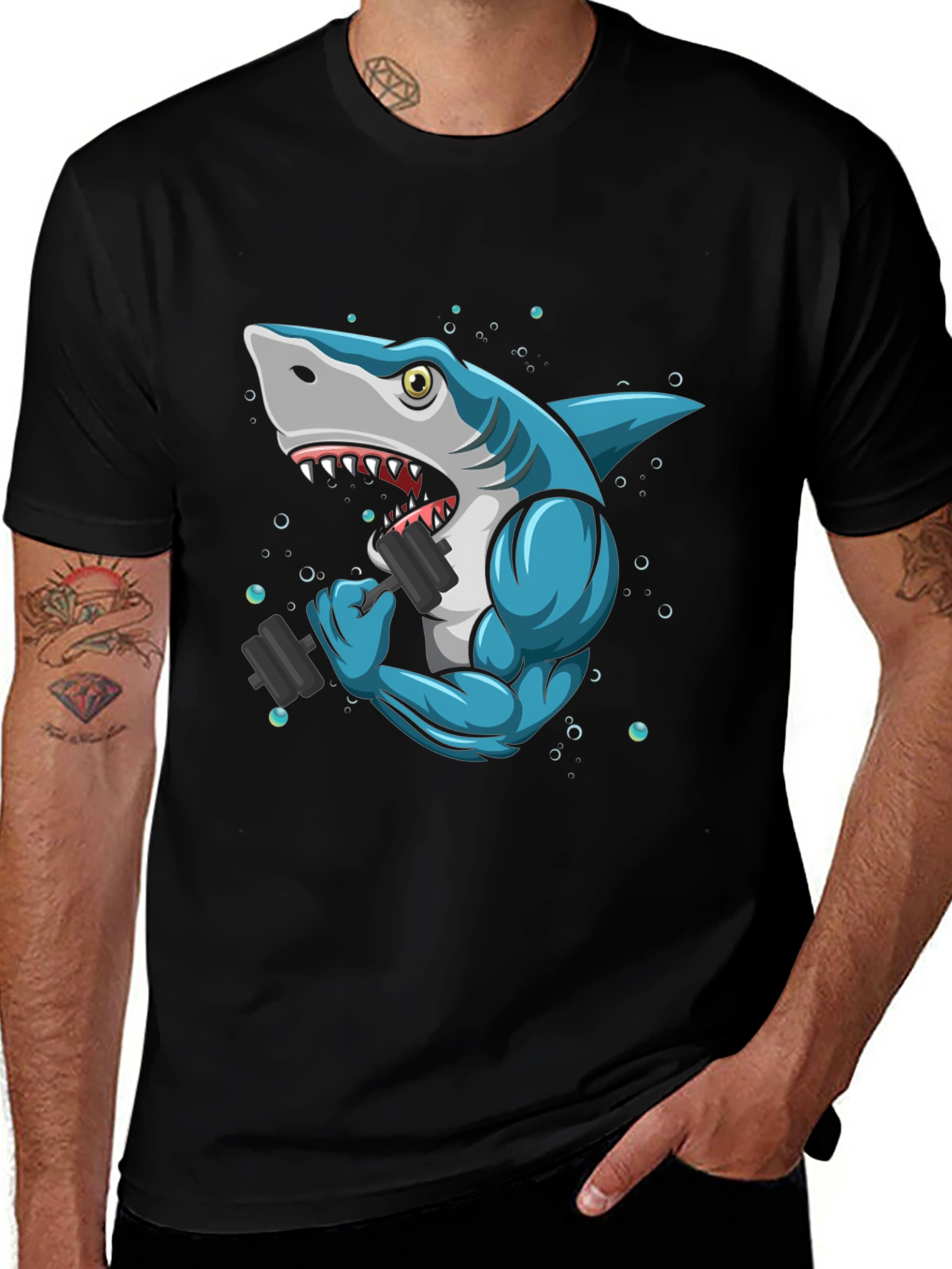 Shark Gym T-Shirt - Funny Workout Tee
