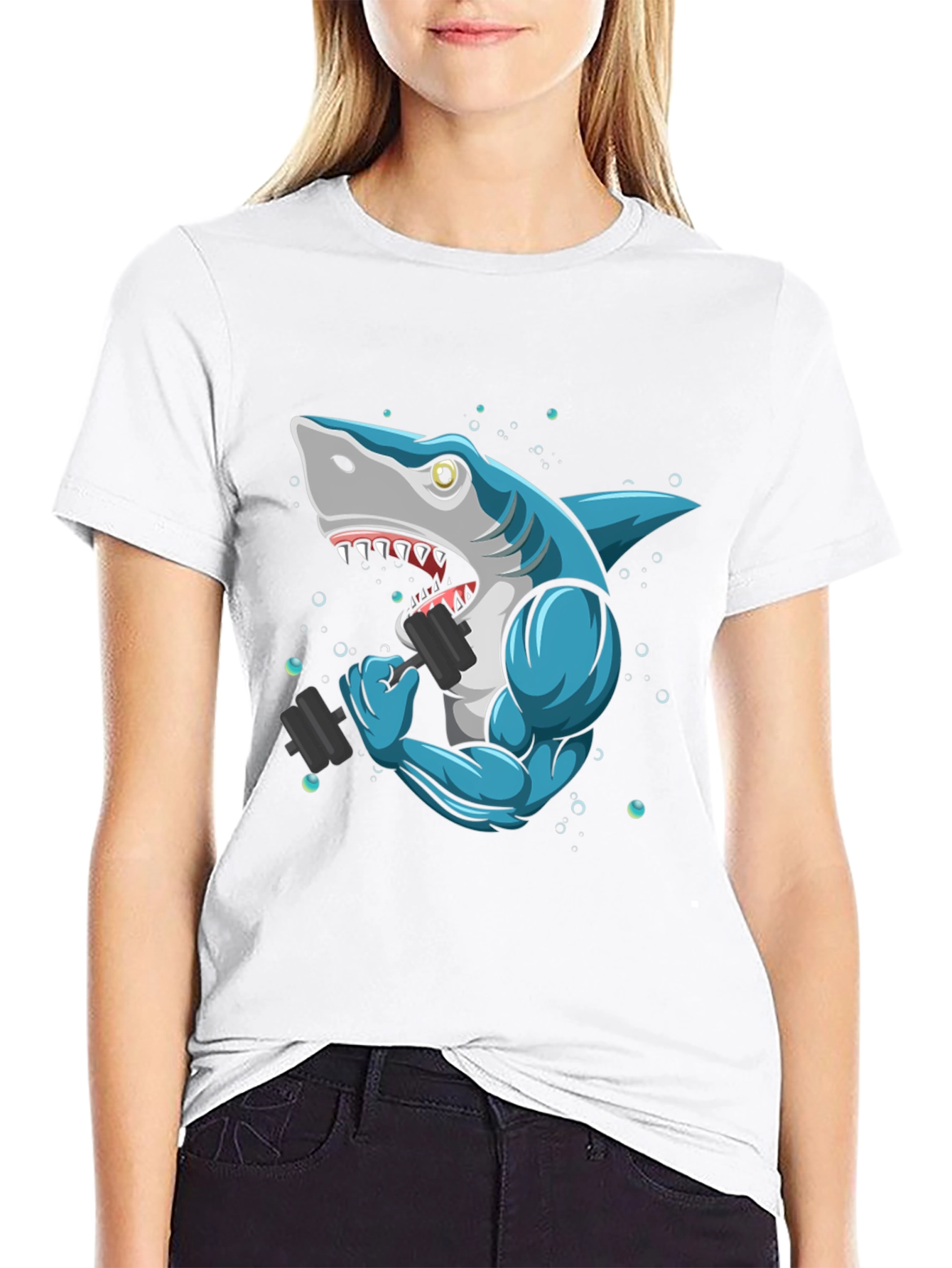 Shark Gym T-Shirt - Funny Workout Tee