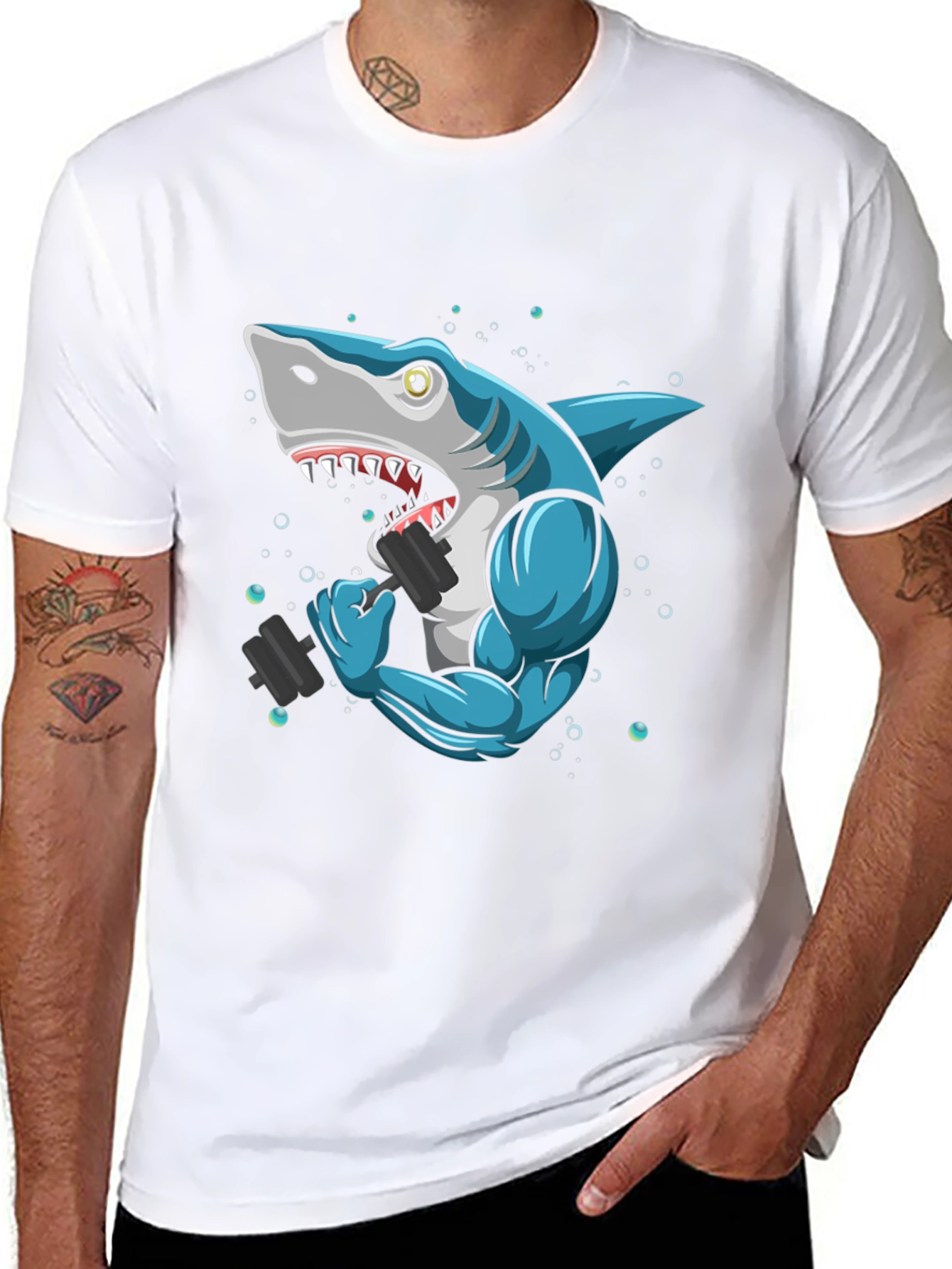 Shark Gym T-Shirt - Funny Workout Tee