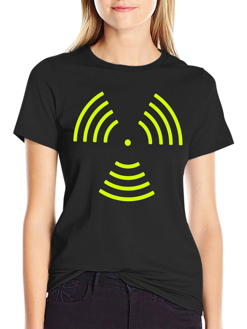 Signal Wave Graphic Tee - Modern Style