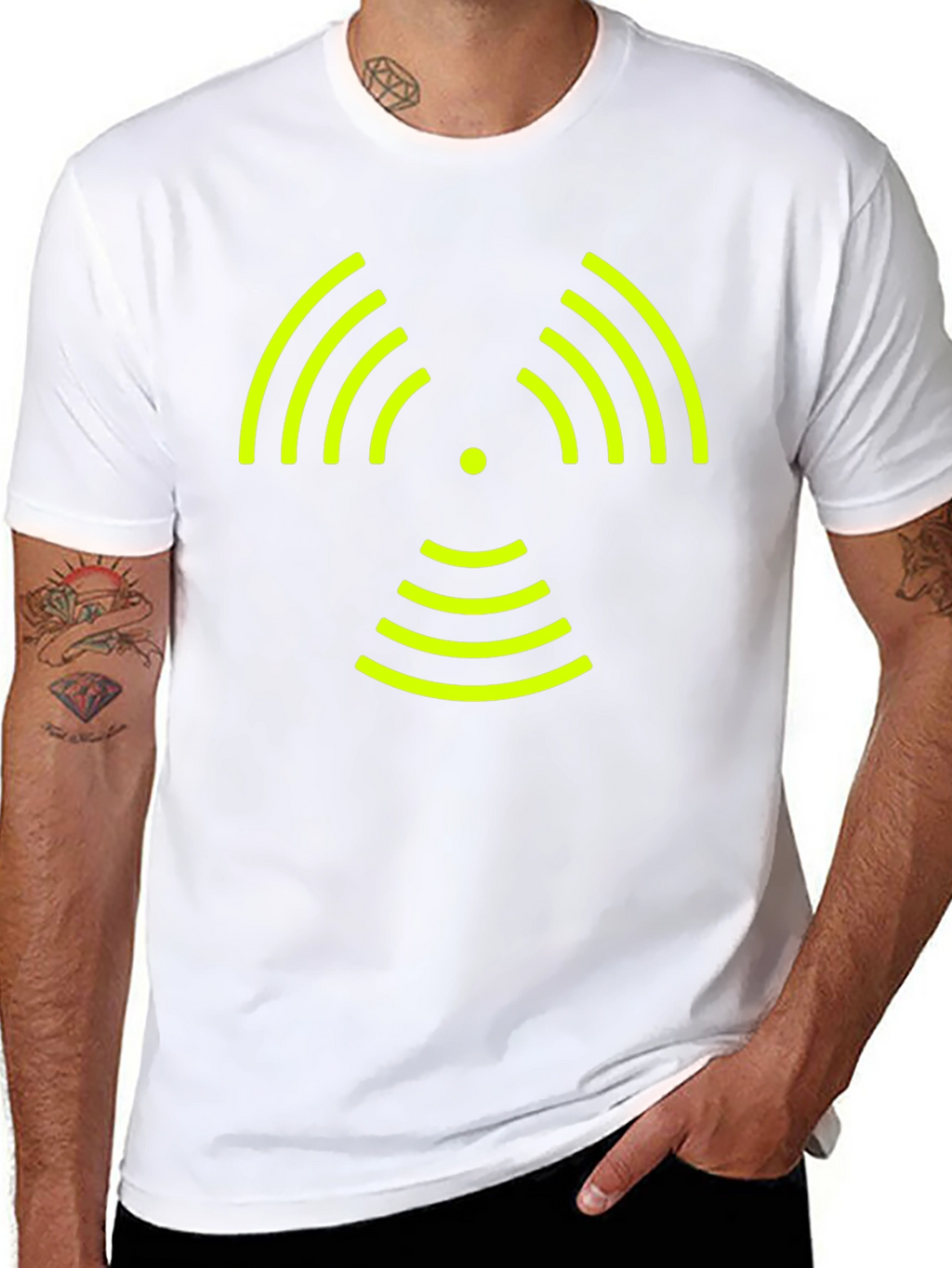 Signal Wave Graphic Tee - Modern Style