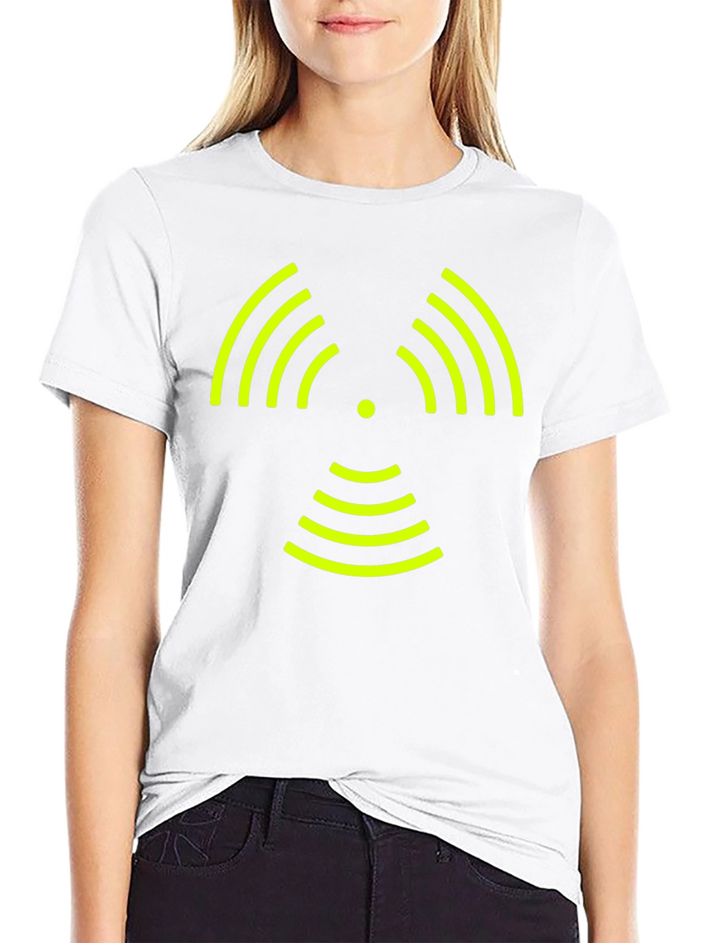Signal Wave Graphic Tee - Modern Style