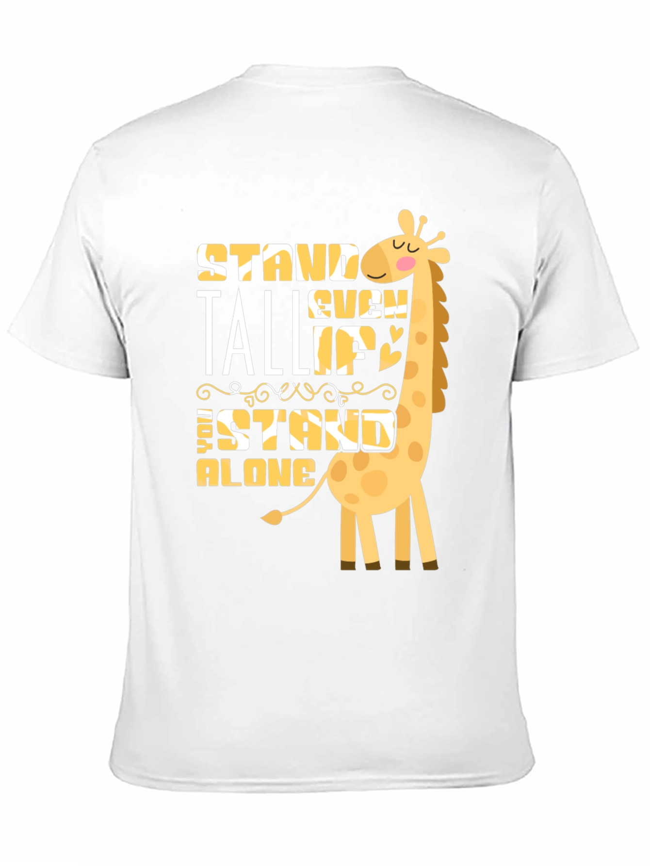 Stand Tall Giraffe Graphic T-Shirt