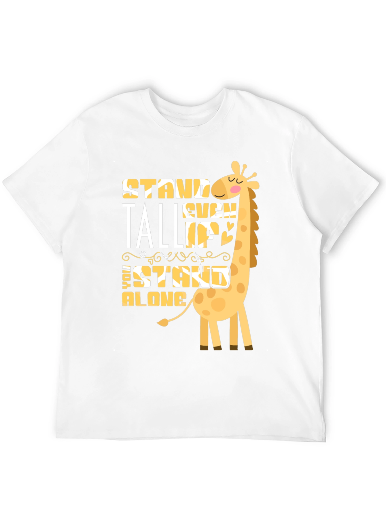 Stand Tall Giraffe Graphic T-Shirt