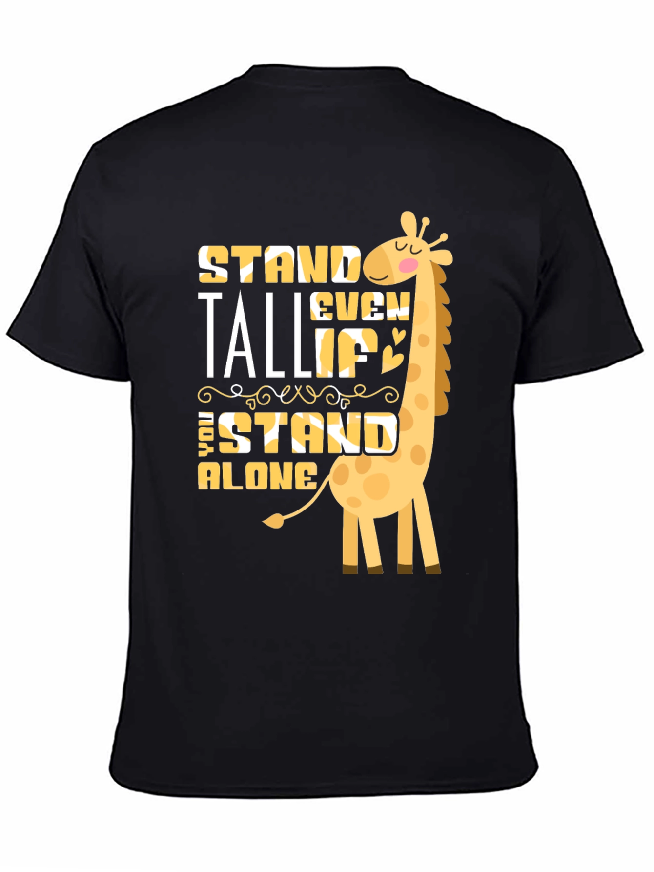 Stand Tall Giraffe Graphic T-Shirt