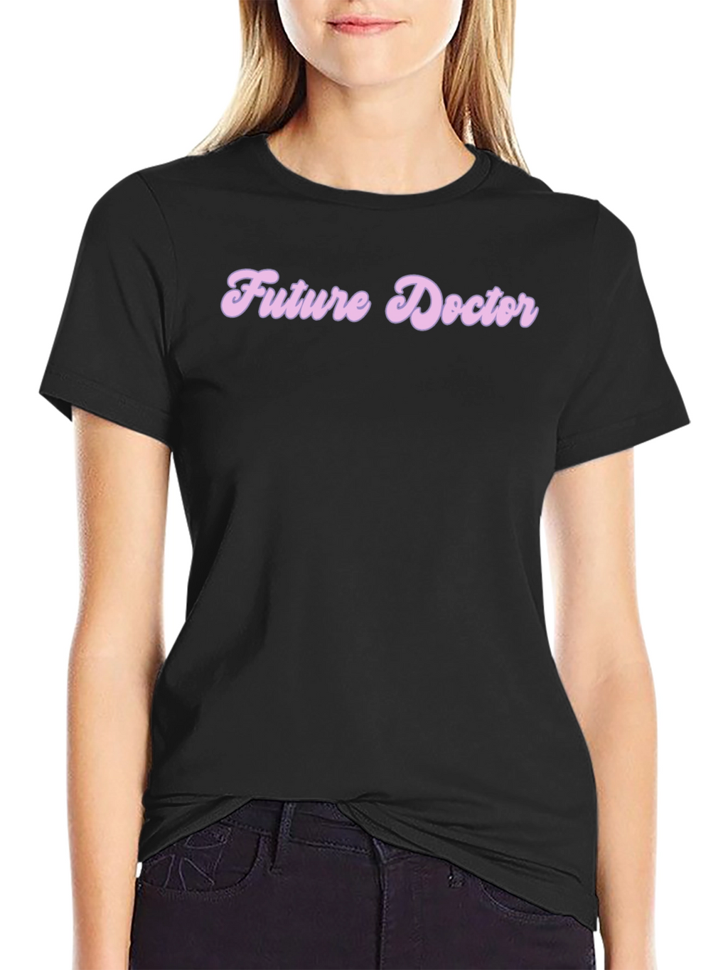 Future Doctor Graphic T-Shirt - Black Casual Tee
