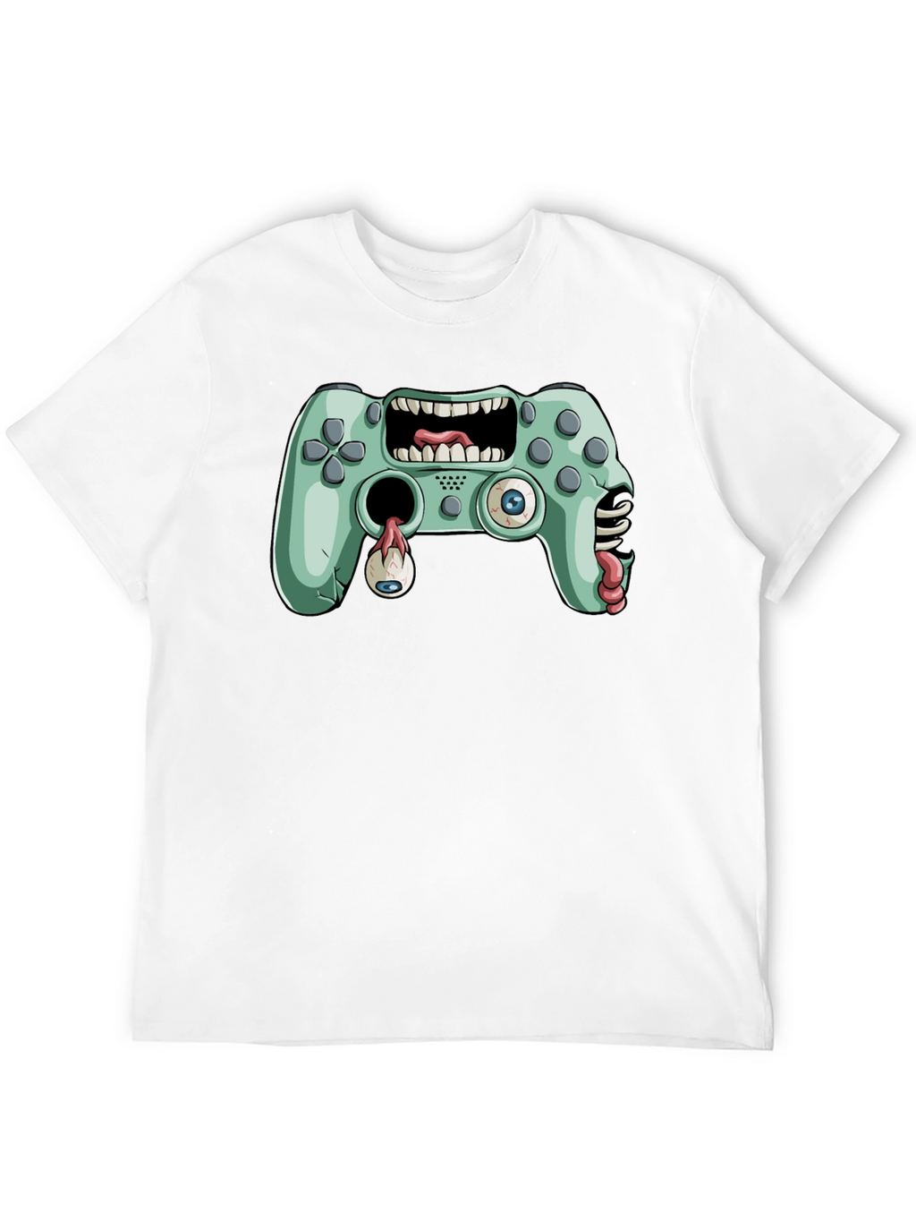 Zombie Game Controller Graphic T-Shirt