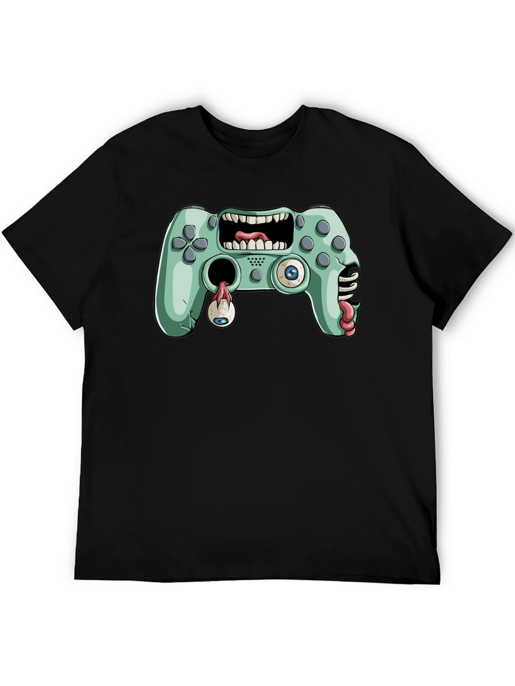 Zombie Game Controller Graphic T-Shirt