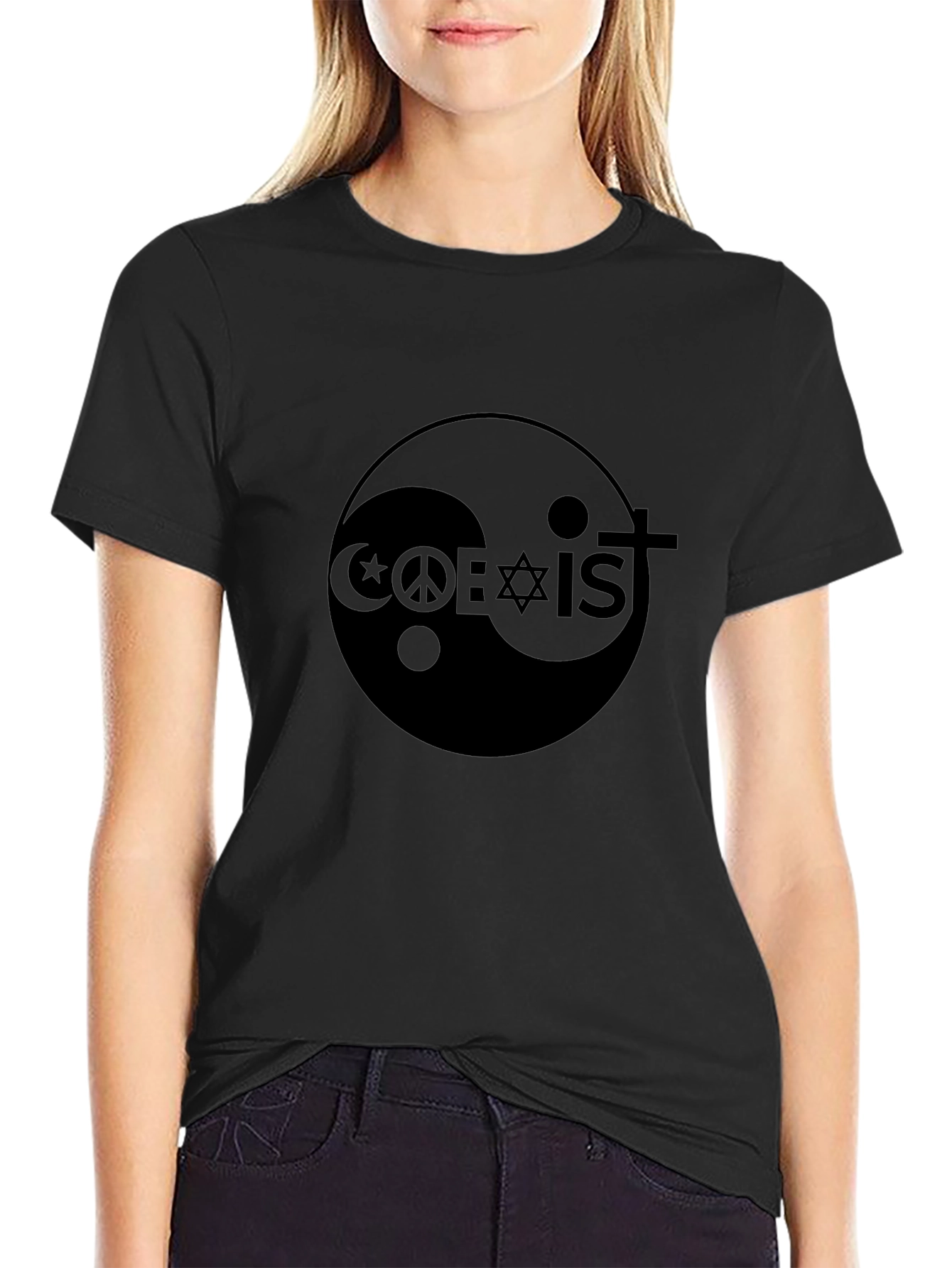 Coexist Graphic Black T-Shirt