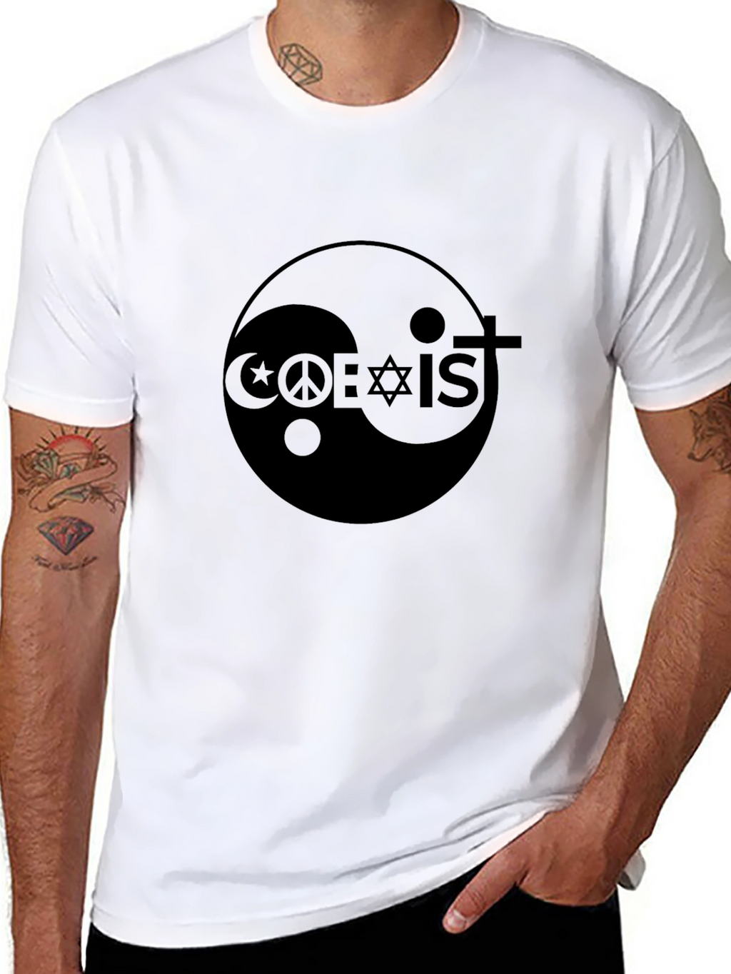 Coexist Graphic Black T-Shirt