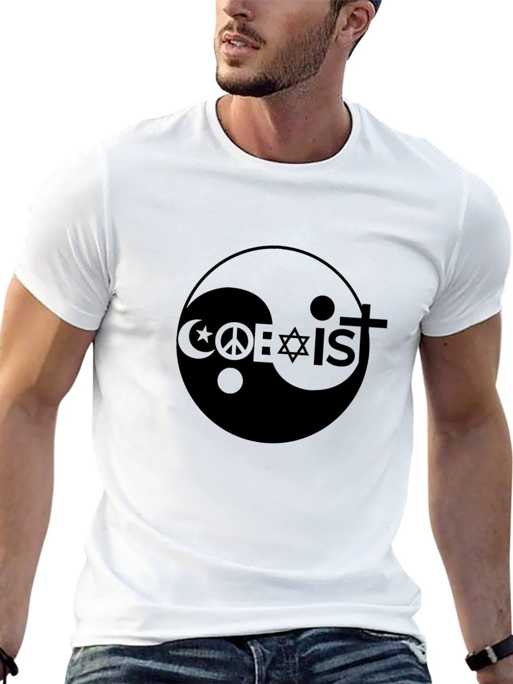 Coexist Graphic Black T-Shirt