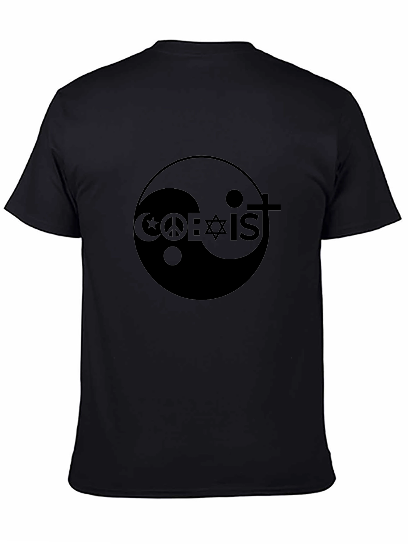 Coexist Graphic Black T-Shirt