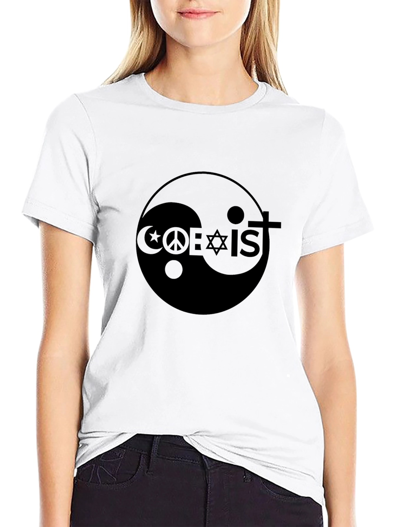 Coexist Graphic Black T-Shirt