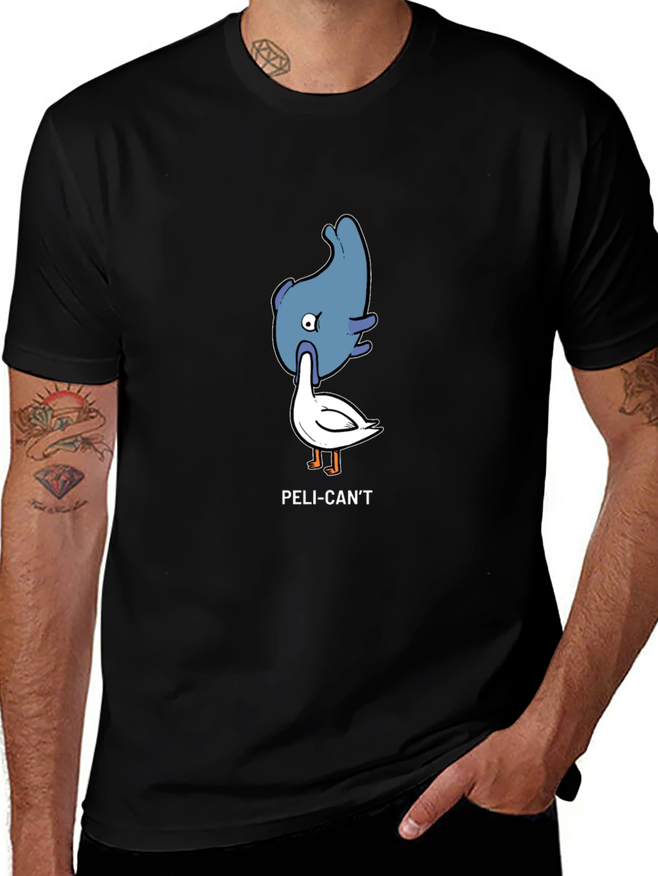 Peli-Cant Funny Graphic Tee Novelty Humor T-Shirt