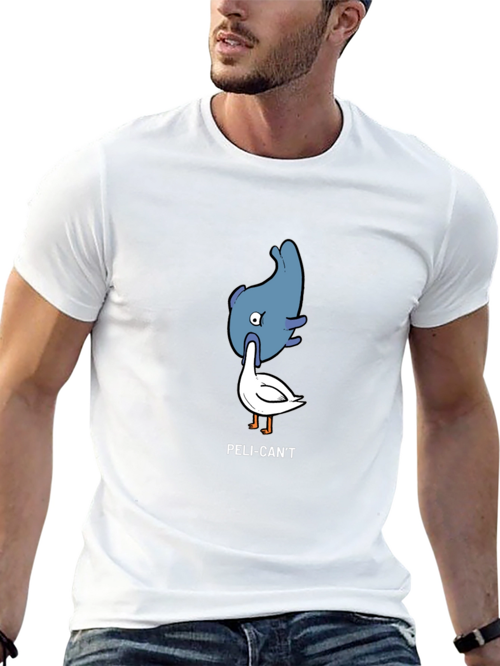 Peli-Cant Funny Graphic Tee Novelty Humor T-Shirt