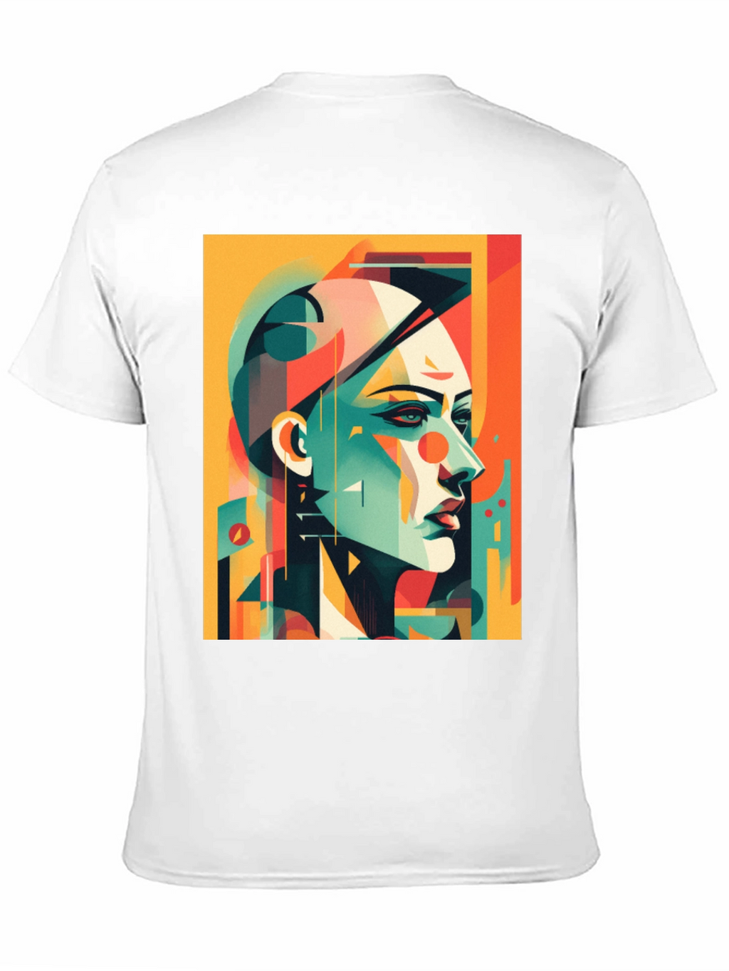 Abstract Geometric Portrait T-Shirt