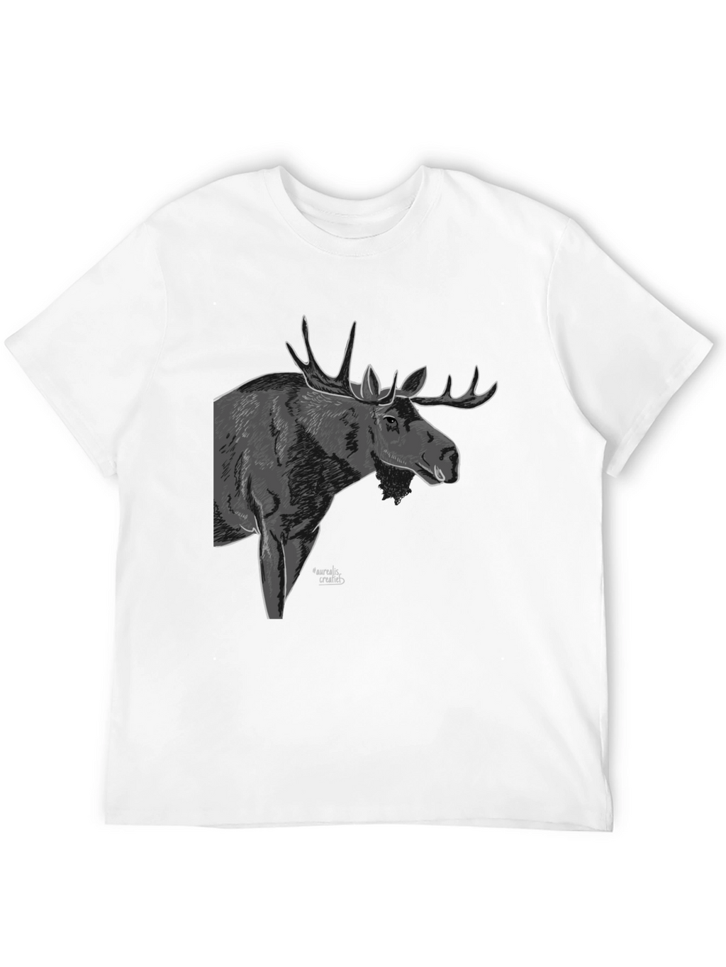 Moose Graphic T-Shirt - Black