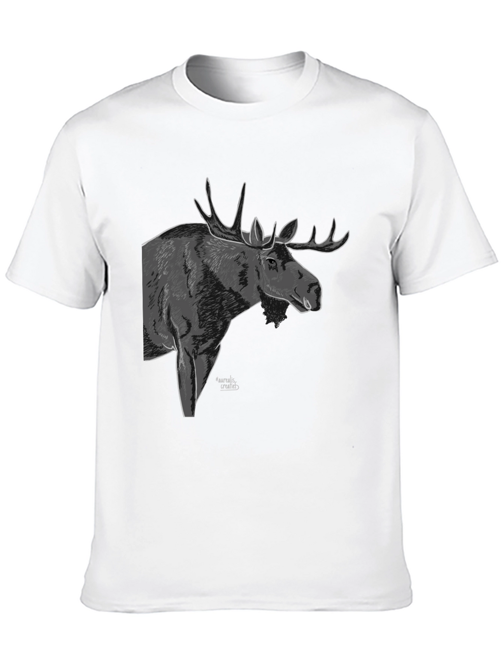 Moose Graphic T-Shirt - Black