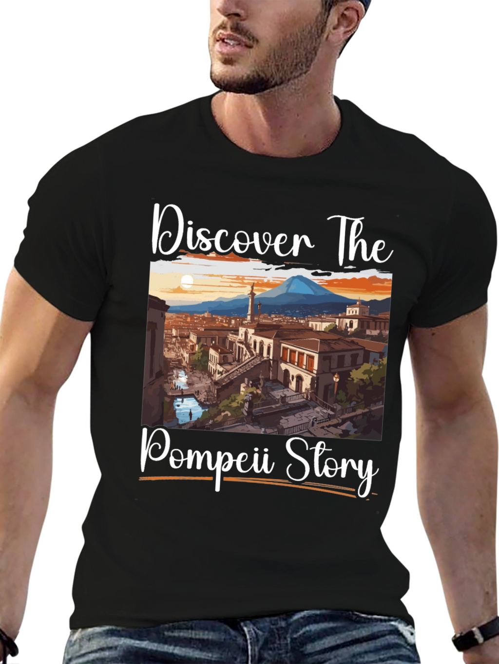 Pompeii Story T-Shirt: Discover The Past