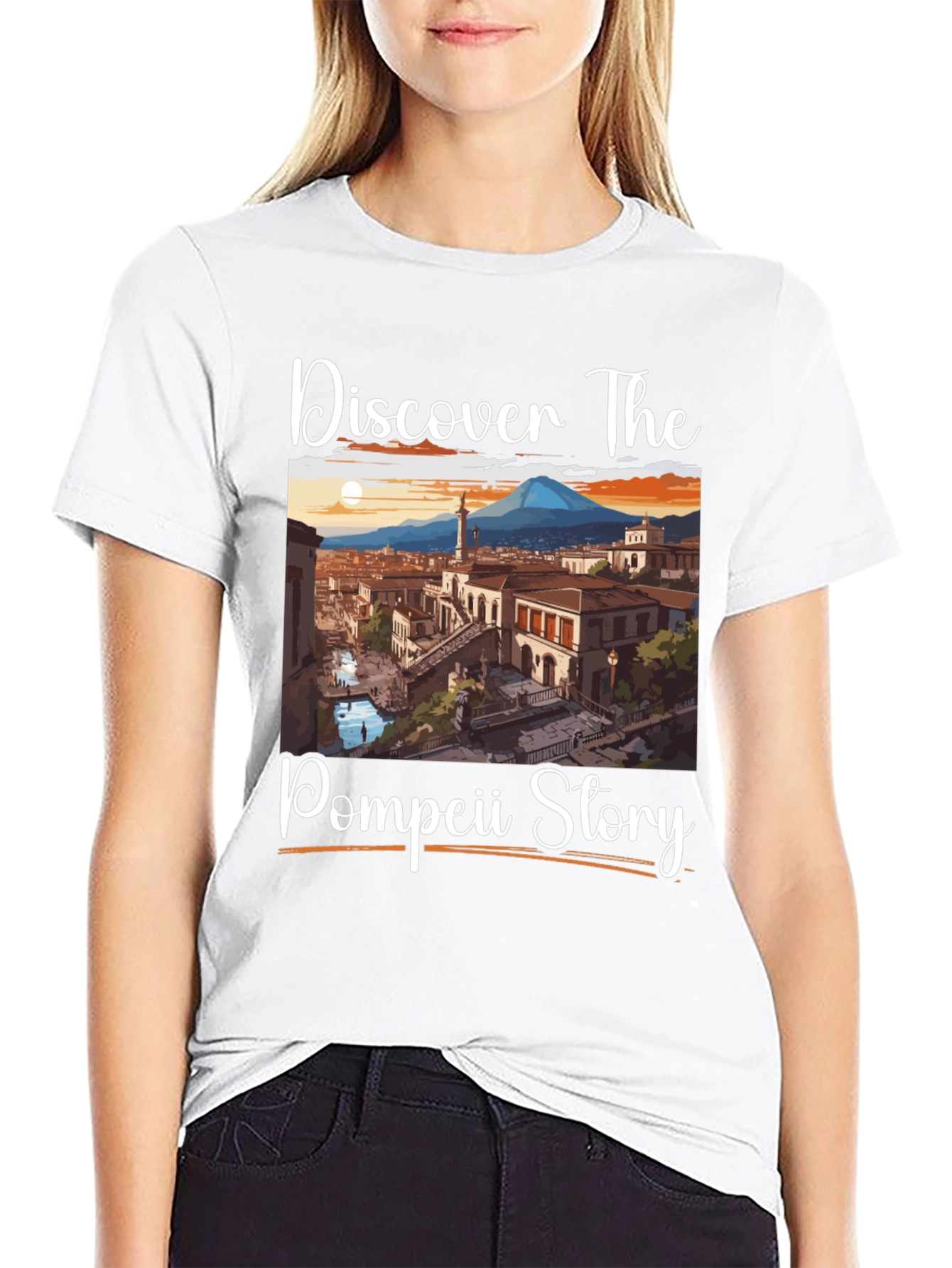 Pompeii Story T-Shirt: Discover The Past