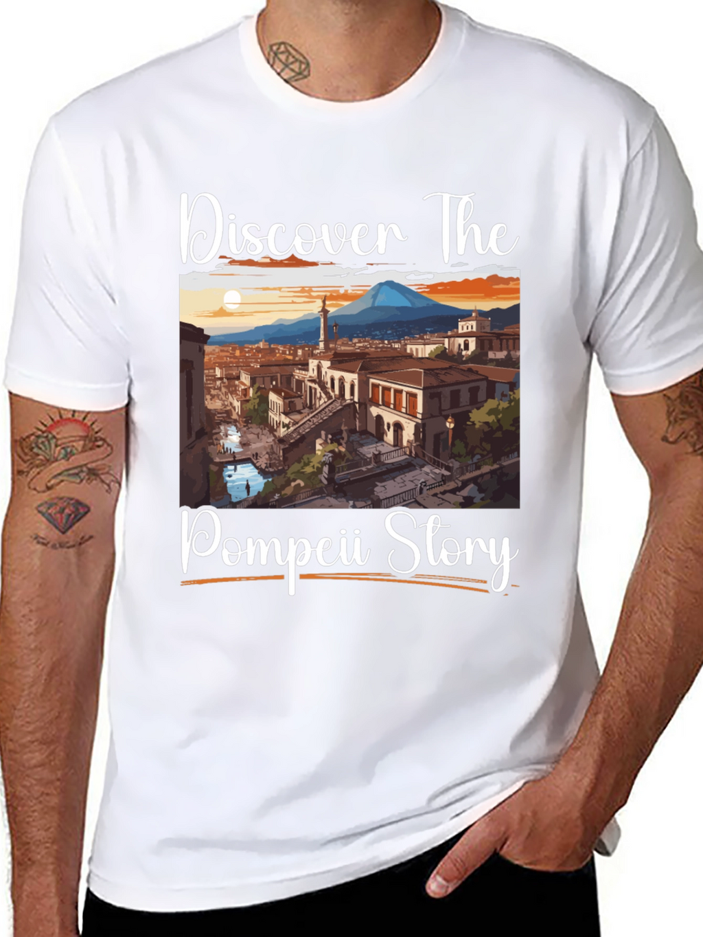 Pompeii Story T-Shirt: Discover The Past