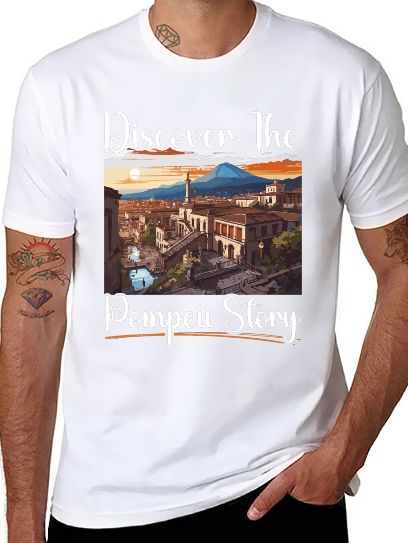 Pompeii Story T-Shirt: Discover The Past