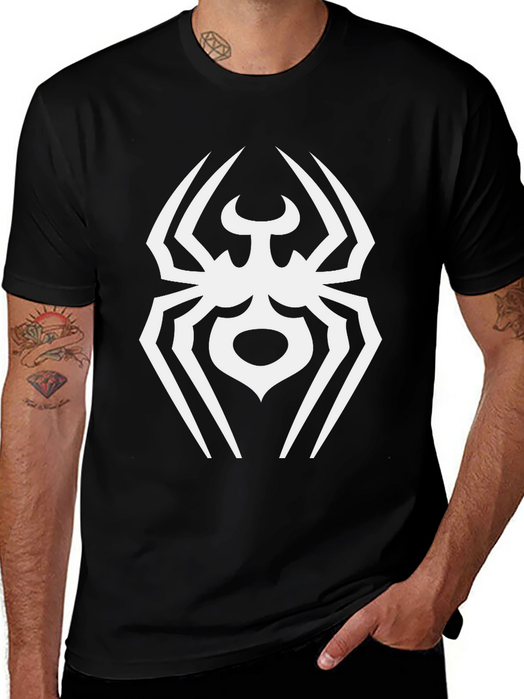 Black Spider Graphic T-Shirt