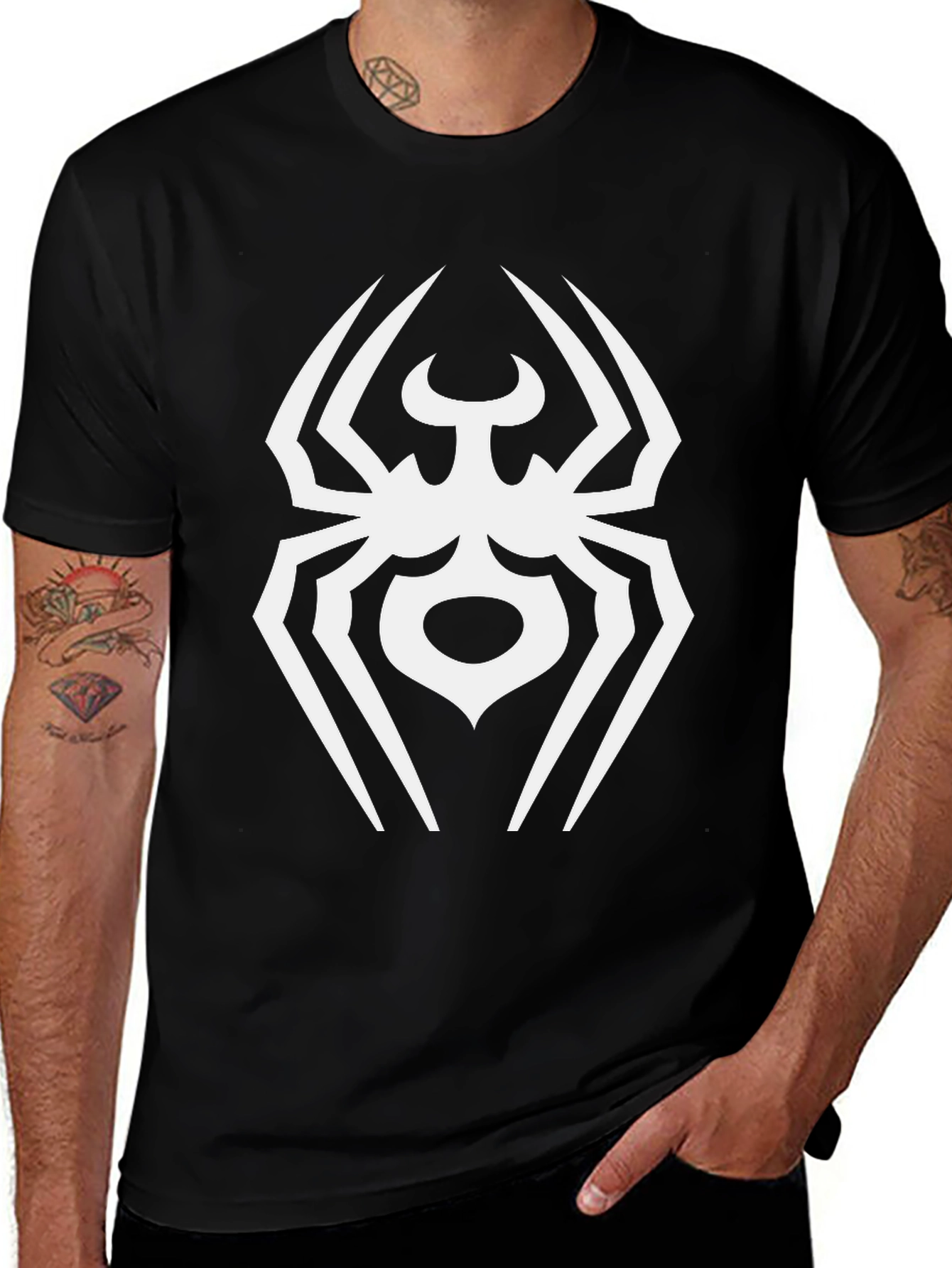 Black Spider Graphic T-Shirt