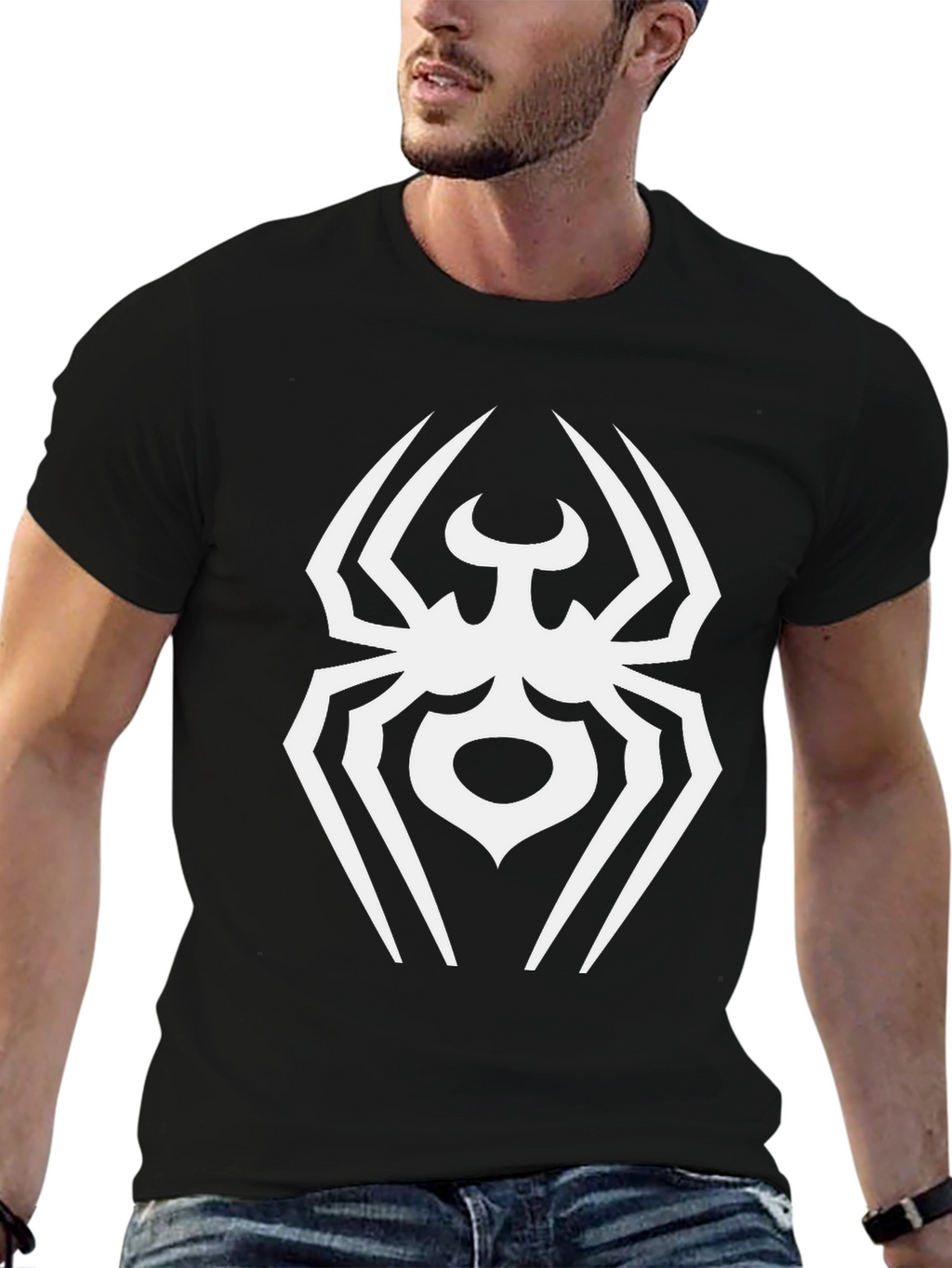 Black Spider Graphic T-Shirt