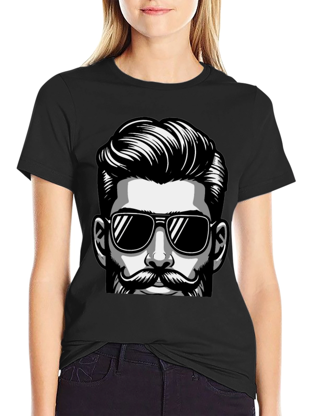 Cool Dude Graphic Tee - Stylish Black T-Shirt