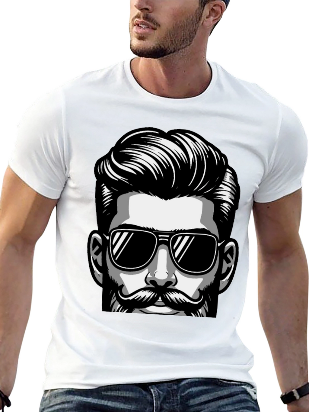 Cool Dude Graphic Tee - Stylish Black T-Shirt