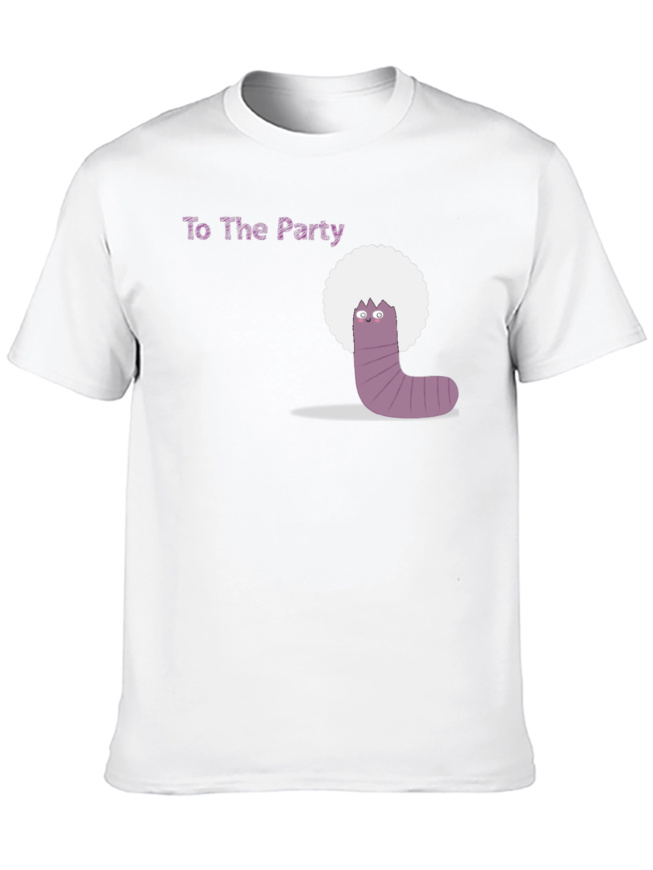 Party Worm Tee - Black Cotton T-Shirt