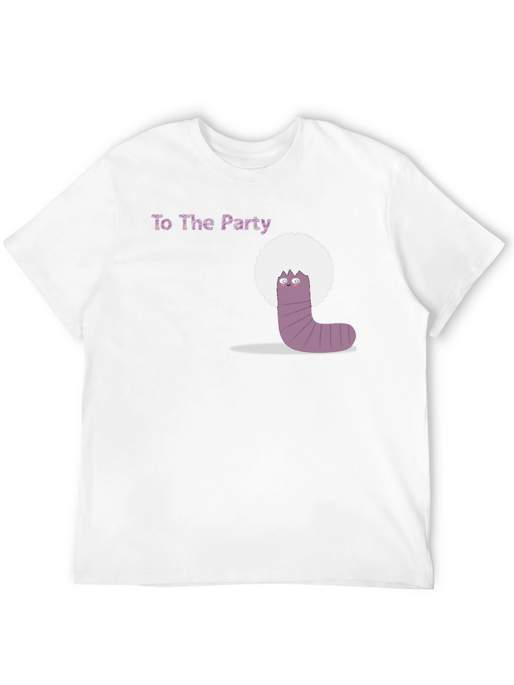 Party Worm Tee - Black Cotton T-Shirt