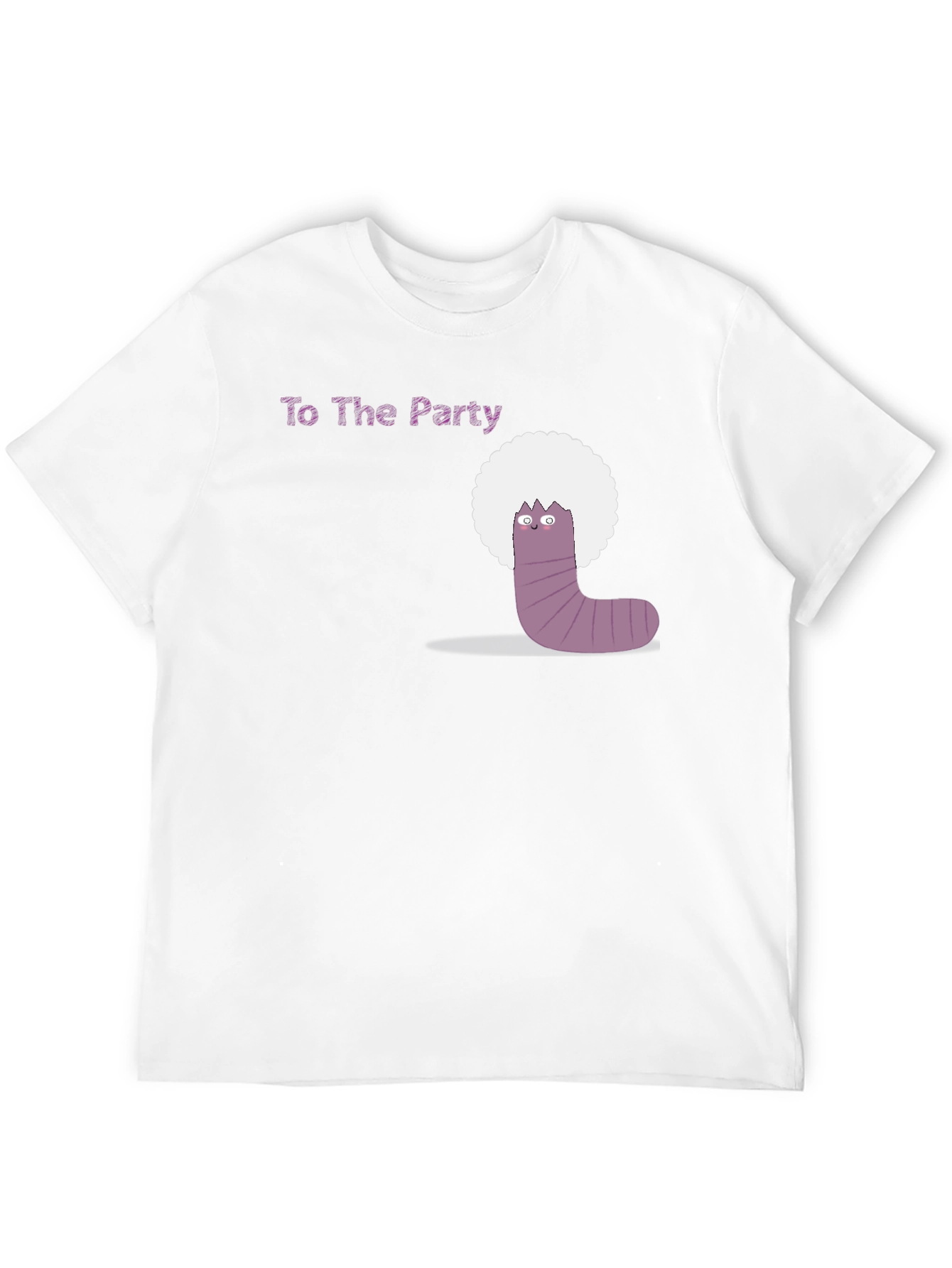Party Worm Tee - Black Cotton T-Shirt