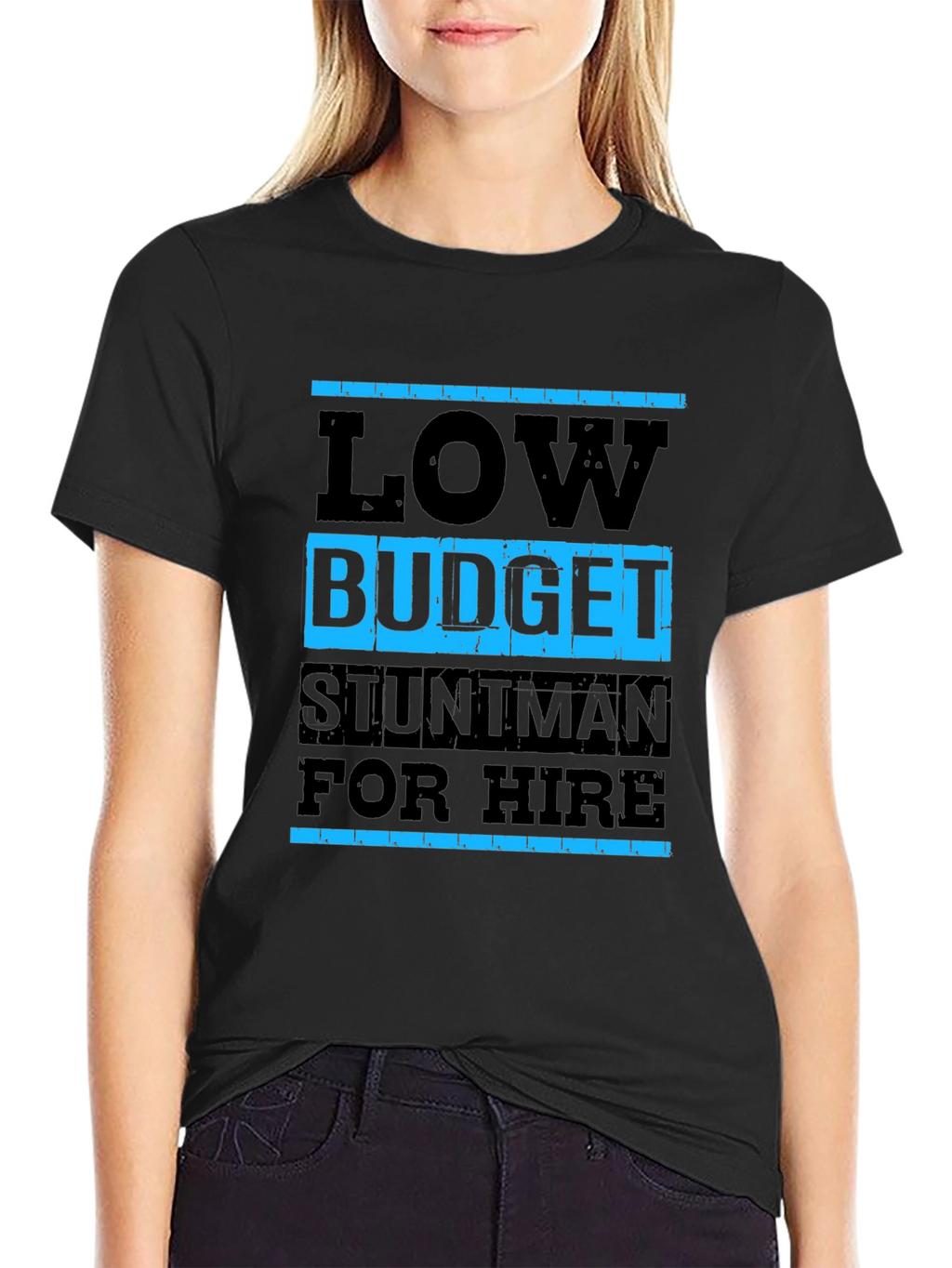 Low Budget Stuntman T-Shirt - Black