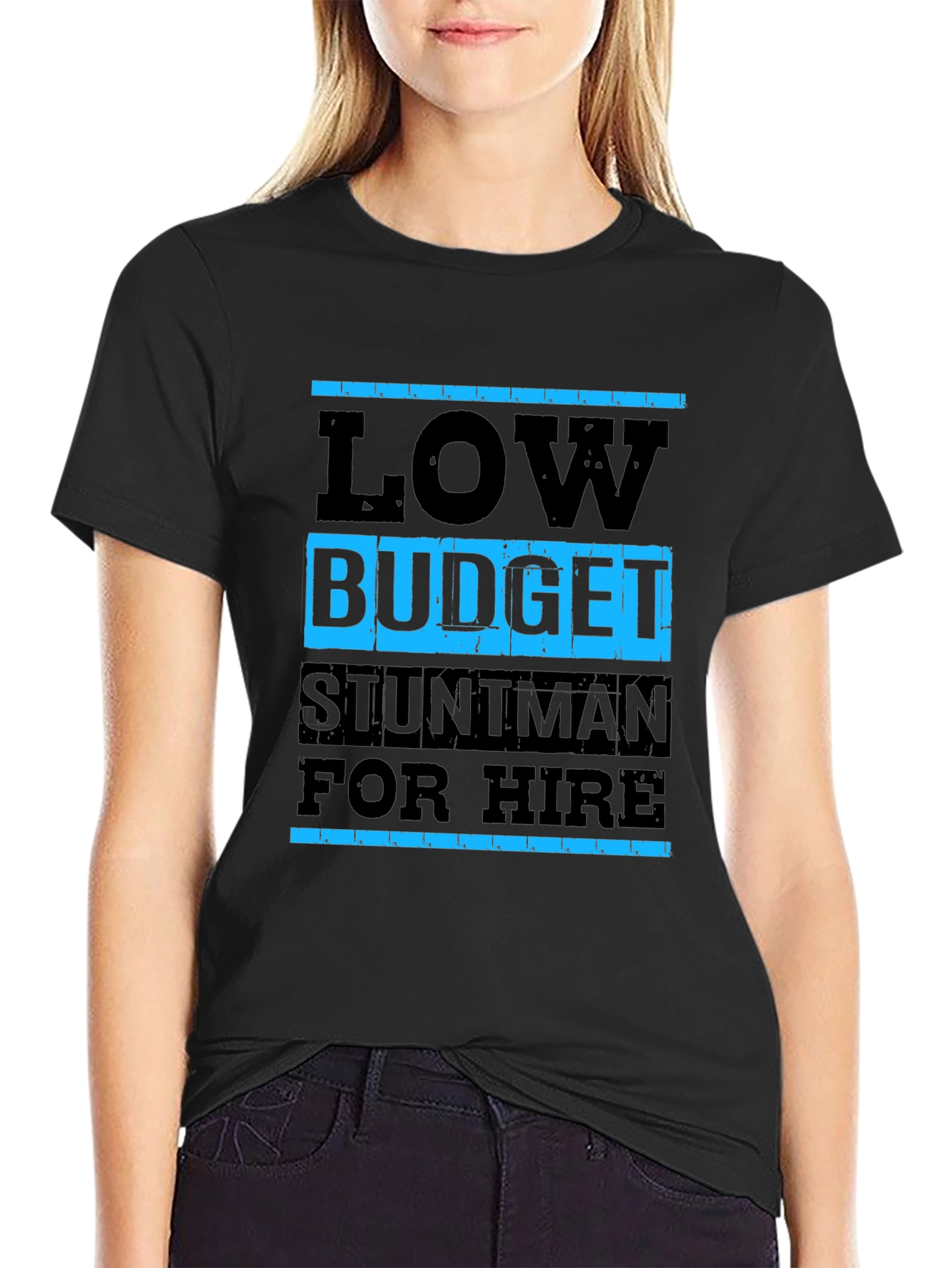 Low Budget Stuntman T-Shirt - Black