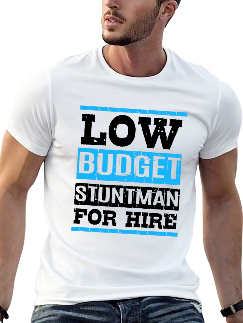 Low Budget Stuntman T-Shirt - Black
