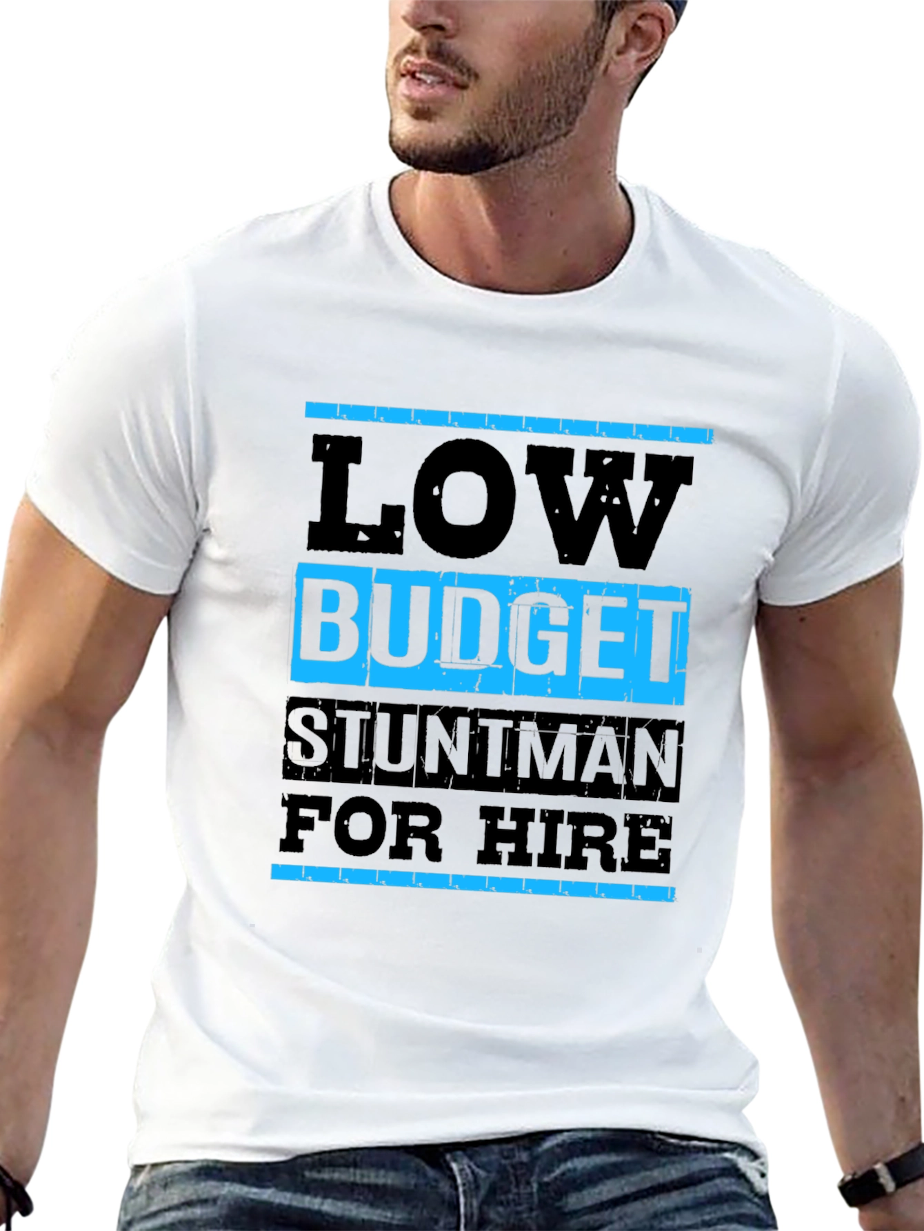 Low Budget Stuntman T-Shirt - Black