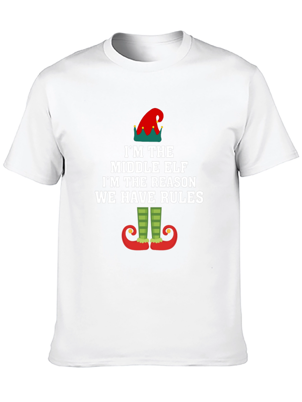 Middle Elf Rules T-Shirt - Funny Holiday Apparel