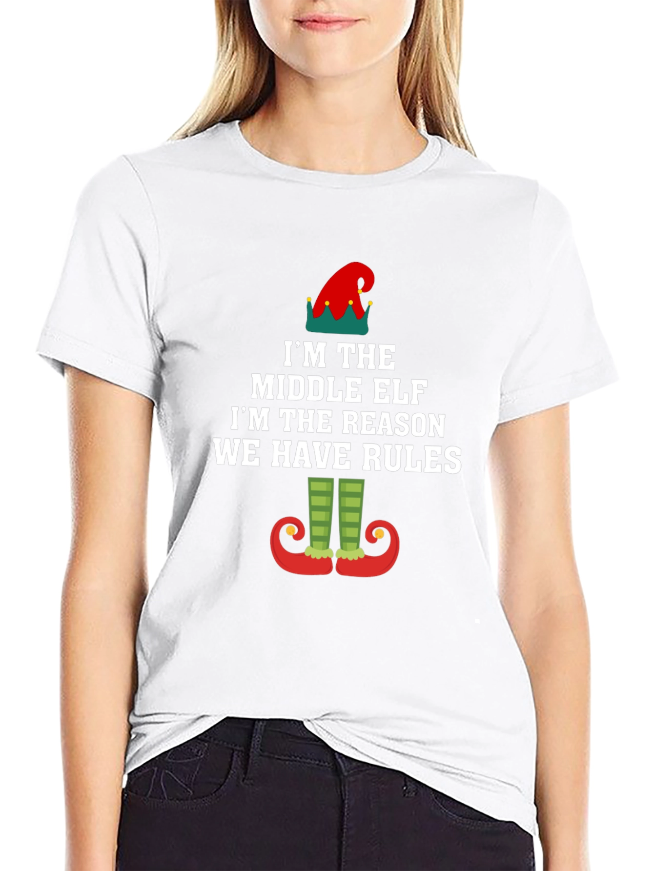 Middle Elf Rules T-Shirt - Funny Holiday Apparel