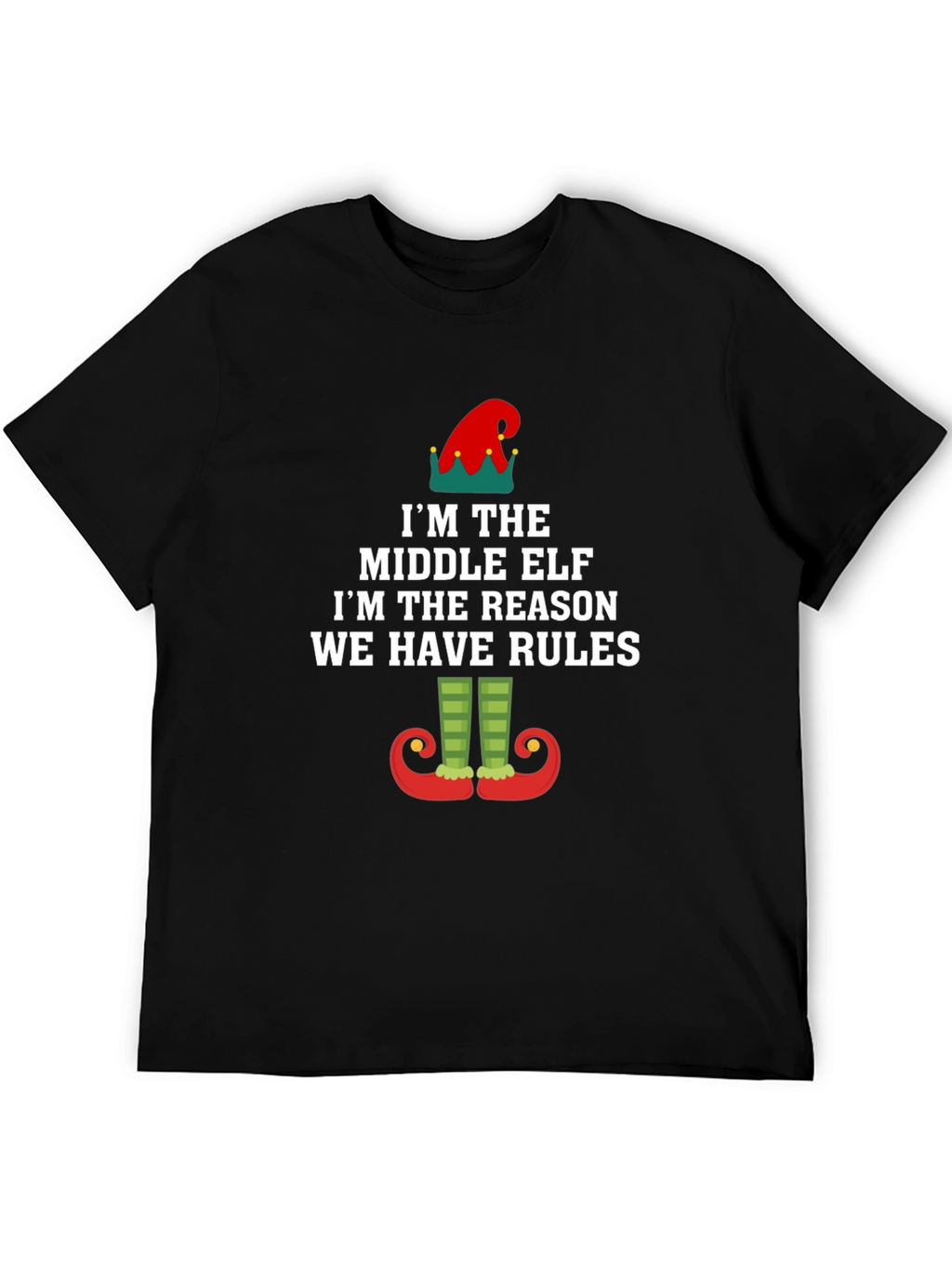 Middle Elf Rules T-Shirt - Funny Holiday Apparel