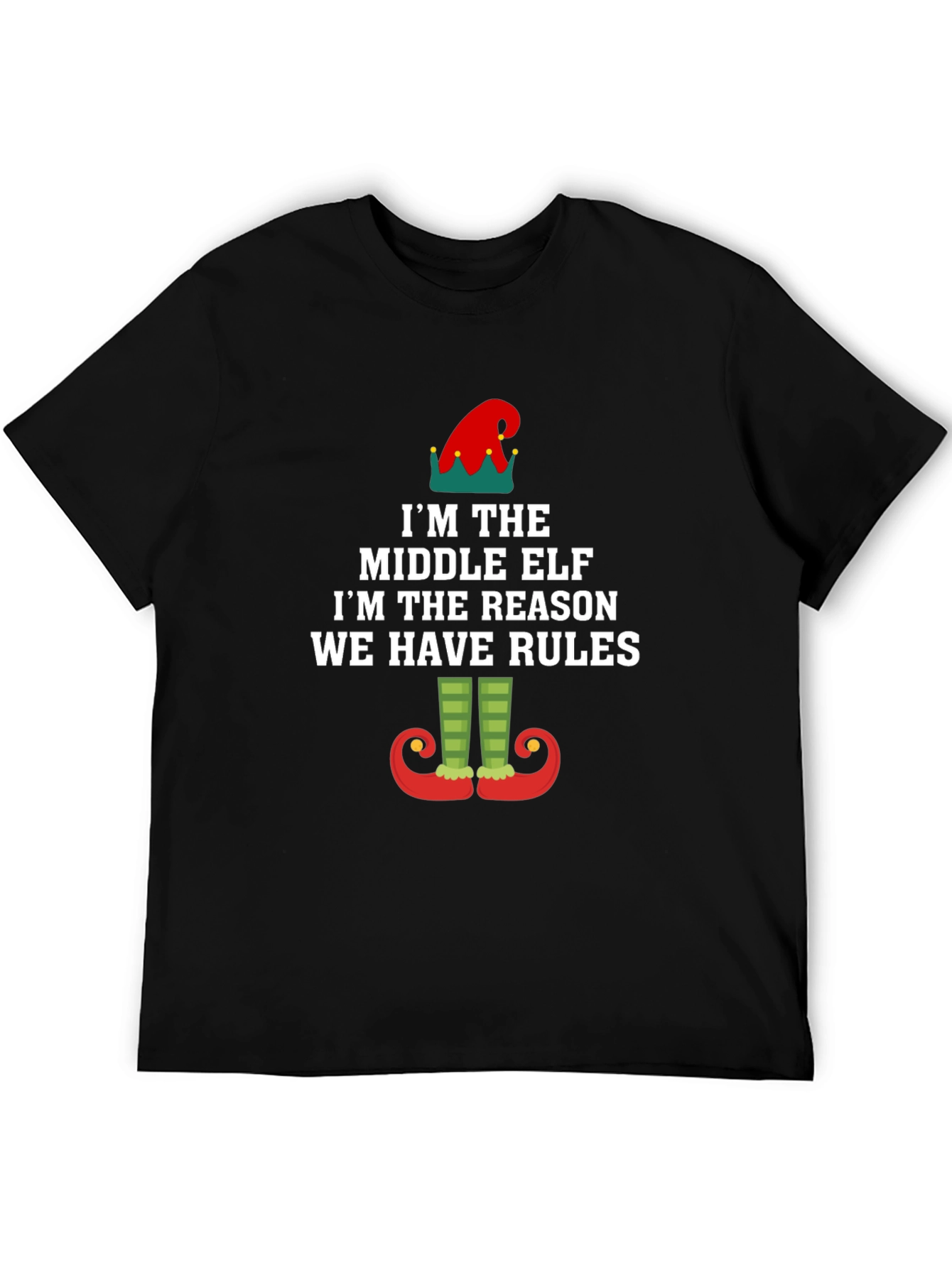 Middle Elf Rules T-Shirt - Funny Holiday Apparel