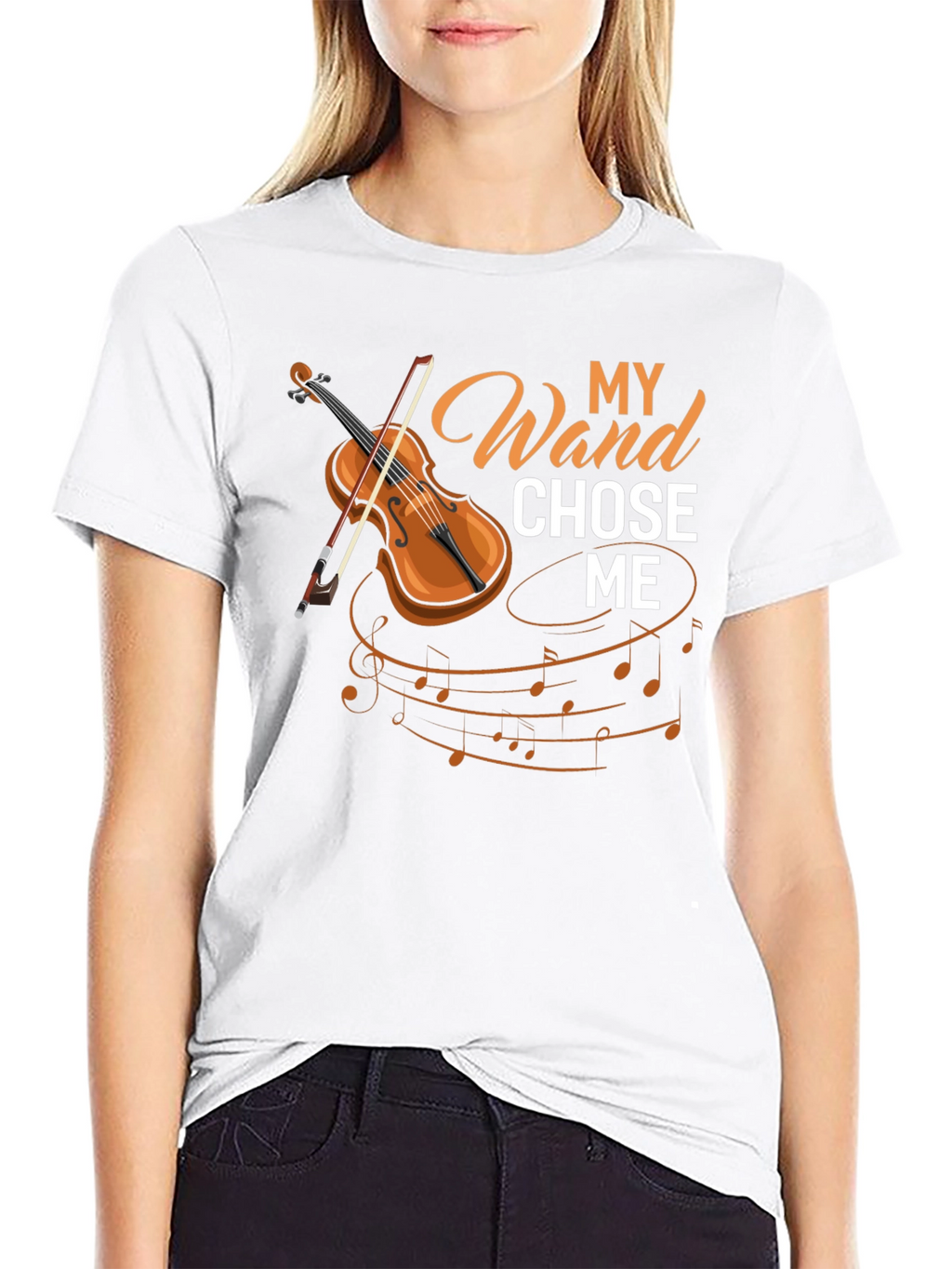 My Wand Chose Me Violin T-Shirt