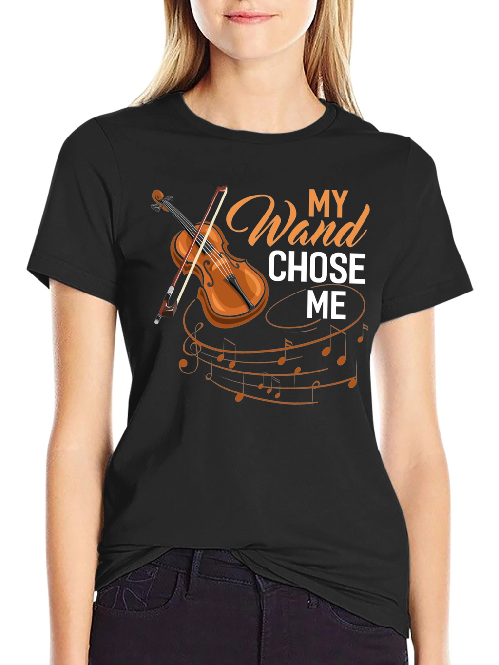 My Wand Chose Me Violin T-Shirt