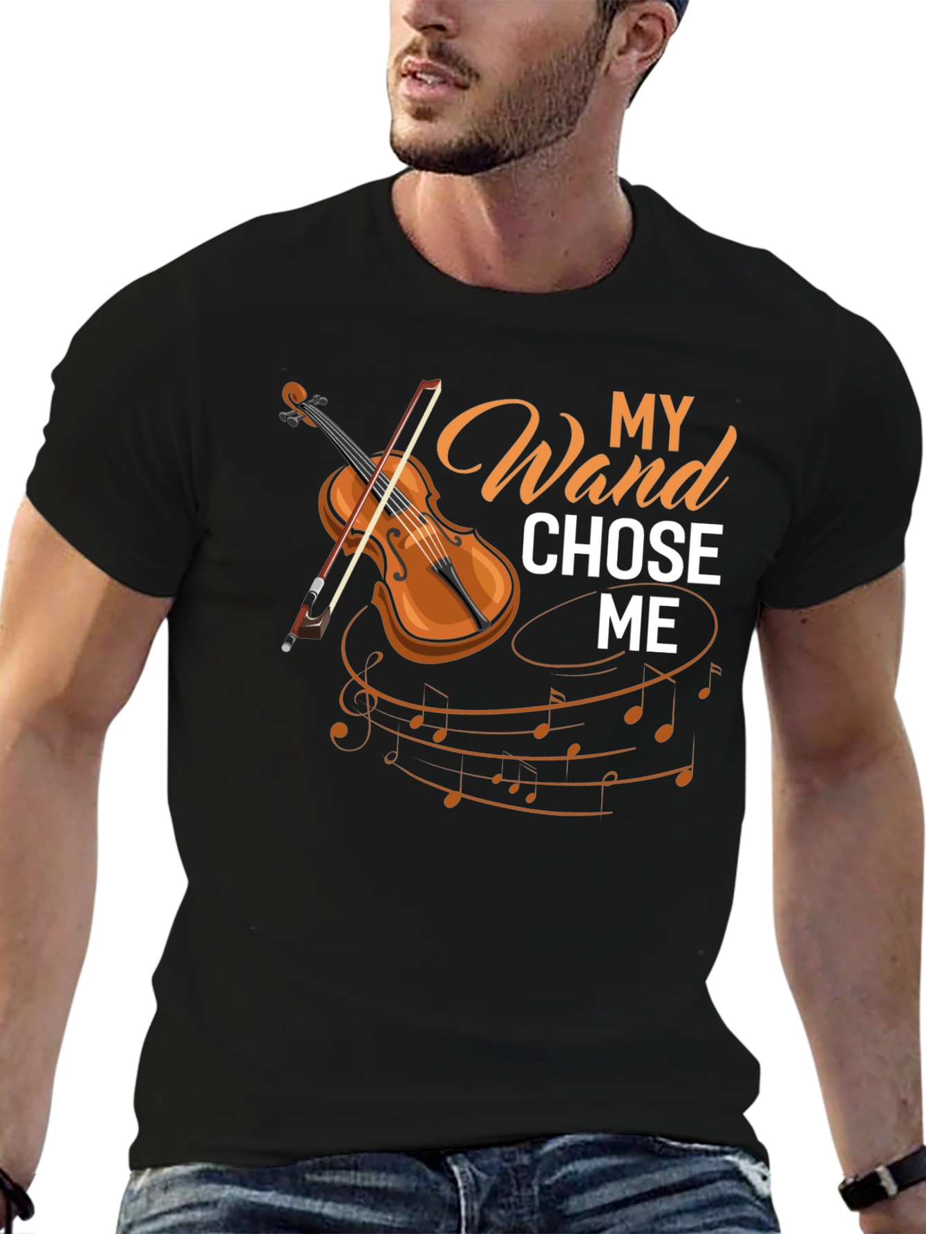 My Wand Chose Me Violin T-Shirt