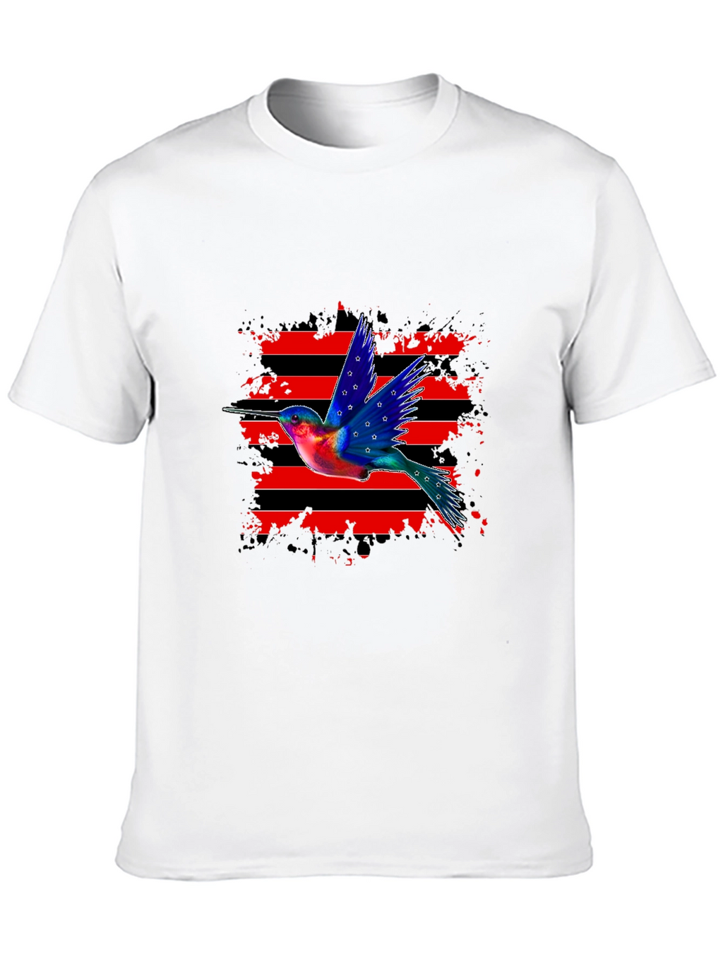 Hummingbird Graphic Tee - Patriotic Style
