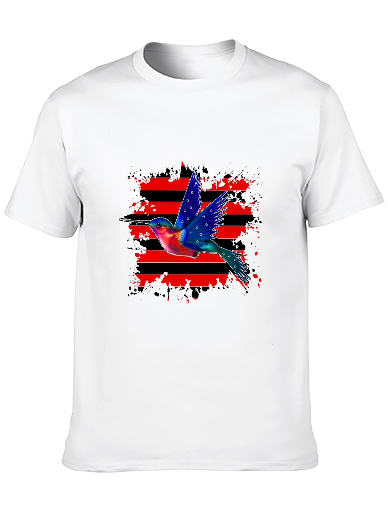 Hummingbird Graphic Tee - Patriotic Style